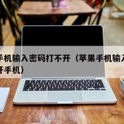 苹果手机输入密码打不开（苹果手机输入密码打不开手机）