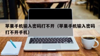 苹果手机输入密码打不开（苹果手机输入密码打不开手机）